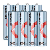 PHOTOOLEX 4/8 × 1.5V AA,3000mWh,可充電鋰離子電池充電器 - Photoolex