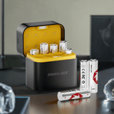 PHOTOOLEX 1.5V AA Rechargeable Lithium - ion Battery Charger Set, 3600mWh, 1600 Cycles, 8 - Pack - Photoolex