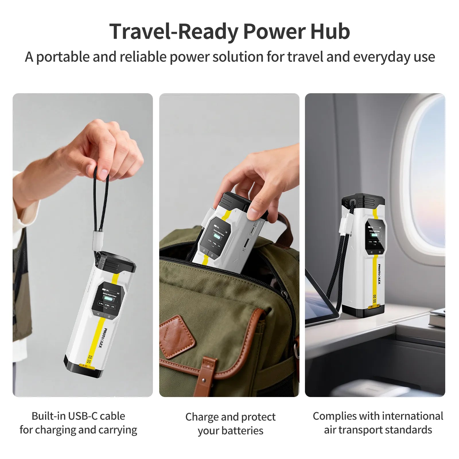 PHOTOOLEX BB Pro Camera Battery Charger & Power Bank - Photoolex