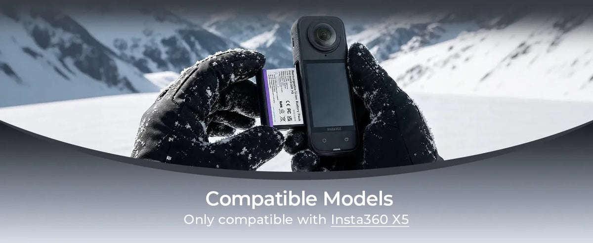 photoolex Insta360 X5 battery pc 2