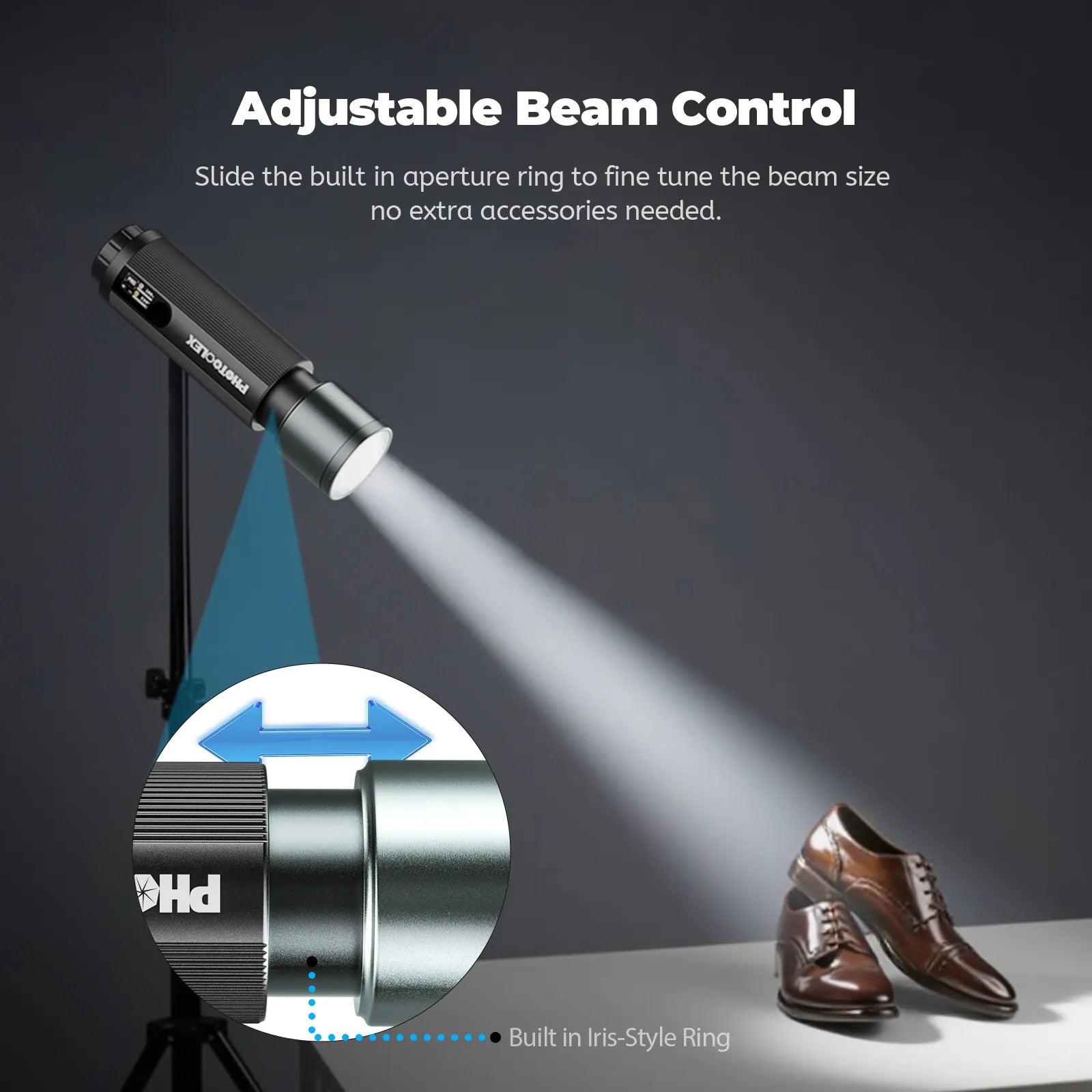 PHOTOOLEX PRO 12W Portable Photography Spotlight Set - Photoolex