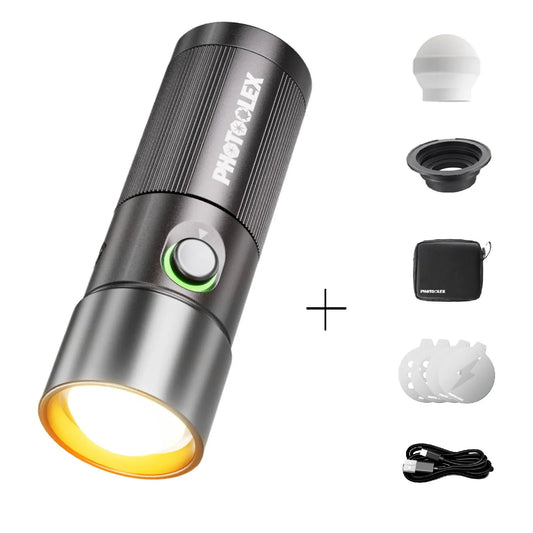 PHOTOOLEX Magnetic Gobos Four Colors Photography Spotlight 10W - Photoolex 1600